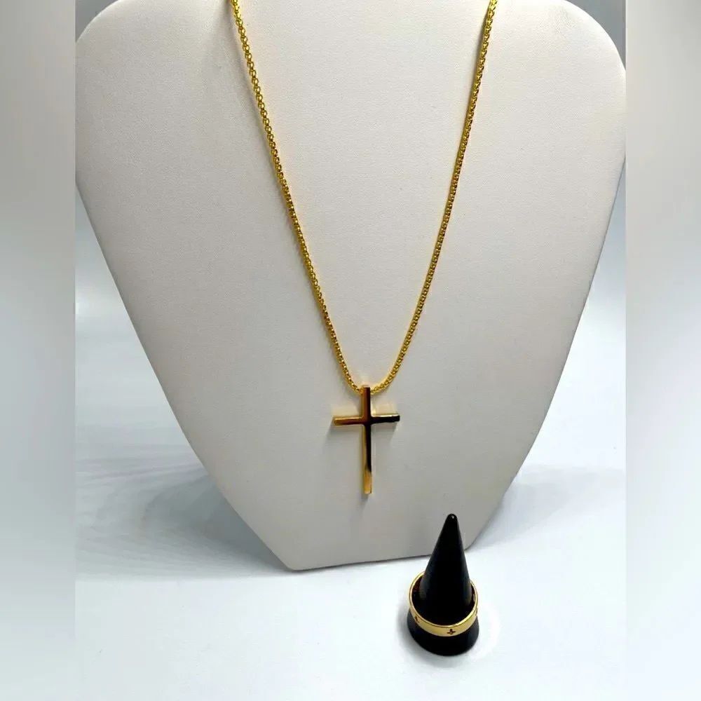 Custom Set - Cross Series Necklace/Ring - Picture 7 of 7